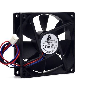 1pcs AFB0912HH DC 12V 0.40A 92X92X25mm 92mm 3-wire 3-pin Connector Cooling Fan