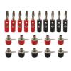 10Pair 4mm Banana Plug Socket Connector Red Black Male Female Binding Post Test Terminal Panel Mount Adapter Connectors view 1