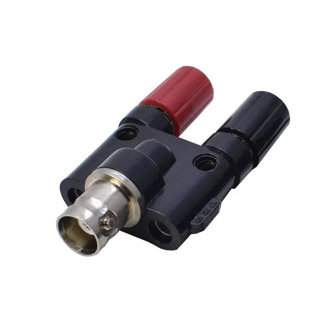 5PCS BNC to 4mm Banana Plug Socket Q9 Coaxial Connector Female Male Three-Way Audio Adapter (Color : Female to 2 Female, Size : 10 Pcs)