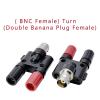 5PCS BNC to 4mm Banana Plug Socket Q9 Coaxial Connector Female Male Three-Way Audio Adapter (Color : Female to 2 Female, Size : 10 Pcs) view 2