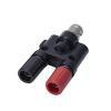 5PCS BNC to 4mm Banana Plug Socket Q9 Coaxial Connector Female Male Three-Way Audio Adapter (Color : Female to 2 Female, Size : 10 Pcs) view 4
