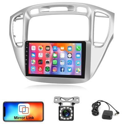 Rimoody Android Car Radio for Toyota Highlander 2000-2007, Car Stereo with GPS Navigation WiFi 9 Inch Touchscreen Bluetooth FM RDS Mirror Link + Backup Camera