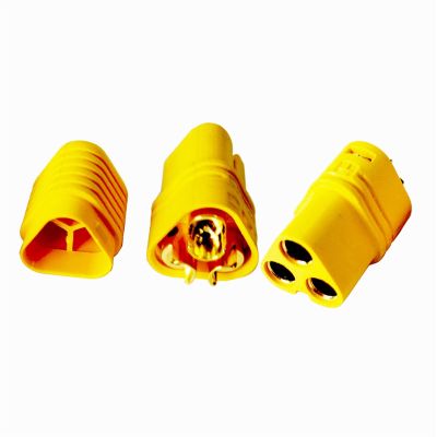 WUZDPRCJ 1Pair/1Pcs MT60 3.5mm Male Female Motor Connector 3 Pin Banana Bullet Plug Adapter (Color : 1Pcs MT60 Male)