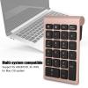 Locadence 22 Keys Numeric Keypad, BT 5.0 3 Million Times Exceptional Longevity Ergonomic Design Ultrathin Numeric keypad for Laptop PC Desktop Notebook (Rose Gold) view 2