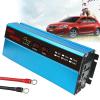 1000W Power Inverter DC 12V/24V to AC 110V 220V with Universal Socket LCD Display Voltage Converter with Cigarette Lighter in Car-Peak Power 2000 Watt,for Truck RV and Emergency,12Vto220V-1000W (Colo view 1