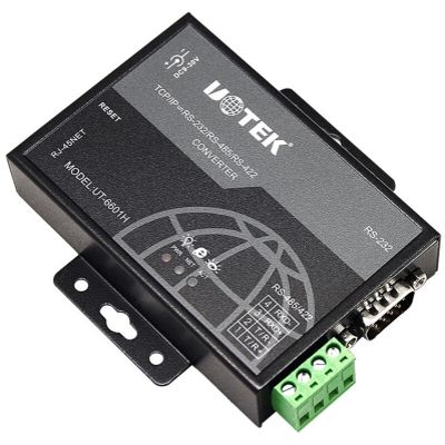 QWJWIYKUZ UT-6601H 0/100M TCP/IP to RS-232/485/422 Serial Device Server Supports Gateway Agent Server Dynamic IP & Static IP