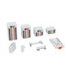 CIZVVEOC Distribution Block PTFIX 2.5mm 2/4/6/7/12/13/18/19 Connection Push-in Electric Power Terminal Block Connector Mount on Din Rail (Color : PTFIX4X2.5, Size : Gray) view 3