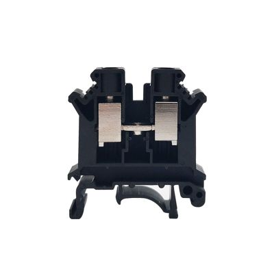 CIZVVEOC 10Pcs UK10N UK10 Screw Feed-Through DIN Rail Terminal Block UK 10mm Cable Plug Multi-Color Universal Wire Electrical Connector (Color : UK10N-Black, Size : 10 Pcs)