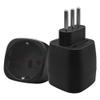 (2 Pack) Italy to EU European Standard Socket Power Adapter,Toptekits Italy 3Pin Male to Euro Female Socket Power Adaptor (Italy to EU Female) view 3