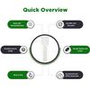 100pcs Hook and Loop Cable Ties, Sticky-Back Cable Straps, Cable Clip,Cord Organizer, Wire Management Household & Office Essentials (White) view 2