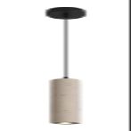 DXYC Cone LED Long Tube Hanging Lamp Mini Concrete Pendant Light Fixture Industrial Barn Vintage Farmhouse Chandelier for Kitchen Island Dining Room Restaurant Bar Cafe (Size : 3000K-25 * 7 cm)
