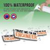 (2pcs) Engineer Stickers Engineer Decals Trust Me I'm an Engineer Funny Vinyl Stickers, Weather-Resistant Sticker for Water Bottles, Laptop, Window, Car 2pcs Size 5" view 4