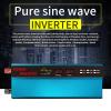 1000W Inverter DC 12V/24V to 110V/220V AC Car Converter Pure Sine Wave with AC Outlets & Dual USB & LCD Display & Cigarette Lighter in Car,Peak Power 2000W,for Motorhomes,Household,24Vto110V-1000W (C view 2