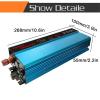 1000W Inverter DC 12V/24V to 110V/220V AC Car Converter Pure Sine Wave with AC Outlets & Dual USB & LCD Display & Cigarette Lighter in Car,Peak Power 2000W,for Motorhomes,Household,24Vto110V-1000W (C view 4