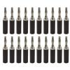 20Pcs 4mm Nickel/Chromium Plating Adapter Wire Cable Audio Speaker Banana Plug Connector (Color : 20 Black) view 2