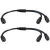 12V DC Power Splitter 5.5mmx2.1mm 1 Female to 2 Female Power Adapter 12V 5A Splitter Adapter for CCTV Camera LED Strip Router 2pcs view 1