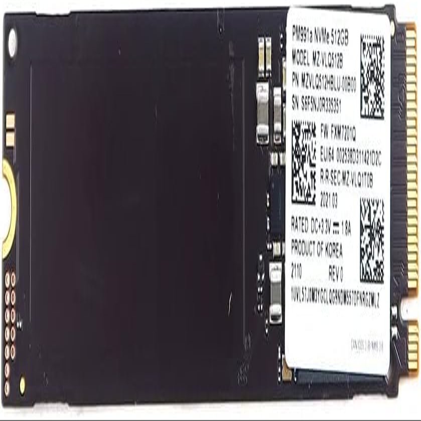 PM991a Samsung 512GB M.2 2280 Gaming PCI Express 3.0 x4 TLC NVMe 22mm x 80mm Solid State Drive (SSD) OEM