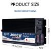 Inverter 110V/220V Inverter for Car,Pure Sine Wave Inverter 3000W 4000W 5000W Power Inverters,with AC Sockets and Double Digital Display for Camping Outdoor Power Supply,4000W-12Vto110V (Color : 48Vt view 3