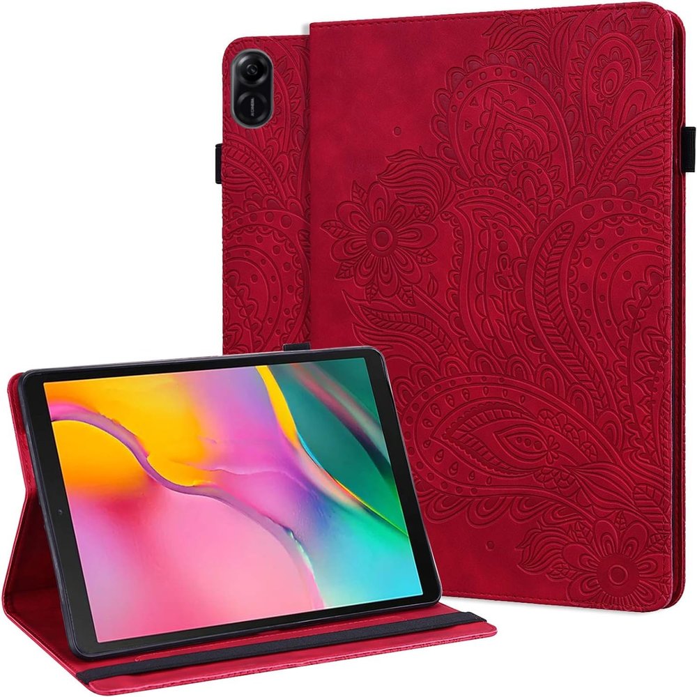 ALILANG Case for Honor Pad X9 11.5 Inch Tablet Cases 2023 with Stylus, Multiple Viewing Angles PU Leather Stand Flip Cover for Honor Pad X9 Case -Red