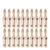 20pcs Banana Plug 24K Gold-Plated Copper Banana Speaker Plug Connector Adapter Audio Converter for Speaker Wire Amplifiers view 1