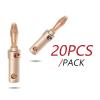 20pcs Banana Plug 24K Gold-Plated Copper Banana Speaker Plug Connector Adapter Audio Converter for Speaker Wire Amplifiers view 2