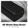 Sound Bar for Smart TV, 16'/60W Soundbar with Impactful Bass, Dynamic Light and Remote Control, Wall Mountable TV Speakers with Bluetooth/Optical/3.5MM AUX for Gaming/PC/Projector view 2