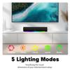 Sound Bar for Smart TV, 16'/60W Soundbar with Impactful Bass, Dynamic Light and Remote Control, Wall Mountable TV Speakers with Bluetooth/Optical/3.5MM AUX for Gaming/PC/Projector view 3