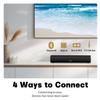 Sound Bar for Smart TV, 16'/60W Soundbar with Impactful Bass, Dynamic Light and Remote Control, Wall Mountable TV Speakers with Bluetooth/Optical/3.5MM AUX for Gaming/PC/Projector view 4