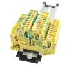 CIZVVEOC PTTB 2.5-PE Push-in Ground Double-Level Terminal Block Din Rail 2.5mm 2 Layer Earth Plug Wire Connector PTTB 2.5-PE (Color : PTTB 2.5-PE, Size : 10 Pcs) view 1