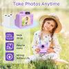 Instant Print Camera for Kids, Toddler Kids Camera Instant Print for 3 4 5 6 7 8 9 10 Years Old Girl Christmas Birthday Gifts, Portable Kid Children Digital Travel Camera Toys for Girls Age 3-12 view 4