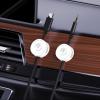 6 Pack Magnetic Cable Clip Clips, Under Desk Cable Management,Hgliagtsmat Adhesive Cord Clip Storage Box for Home Desk Phone Car Wall Desktop Nightstand, Wall Cable Management (White) view 2