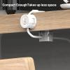 6 Pack Magnetic Cable Clip Clips, Under Desk Cable Management,Hgliagtsmat Adhesive Cord Clip Storage Box for Home Desk Phone Car Wall Desktop Nightstand, Wall Cable Management (White) view 3