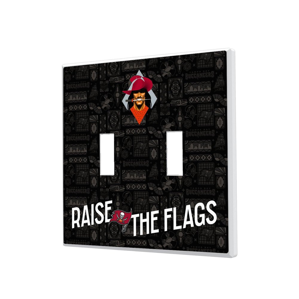 Tampa Bay Buccaneers 2024 Illustrated Limited Edition Double Toggle Light Switch Plate