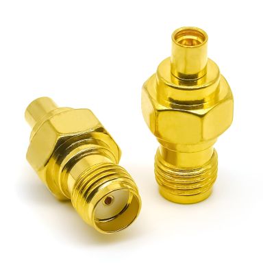 Ahoaepy 2PCS SMA to MMCX Radio Antenna Adapter, Low Loss SMA Female to MMCX Female Coax Connector, Coax Cable Adapter for FPV Drone,Repeaters, Audio, Video