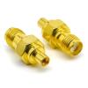 Ahoaepy 2PCS SMA to MMCX Radio Antenna Adapter, Low Loss SMA Female to MMCX Female Coax Connector, Coax Cable Adapter for FPV Drone,Repeaters, Audio, Video view 2