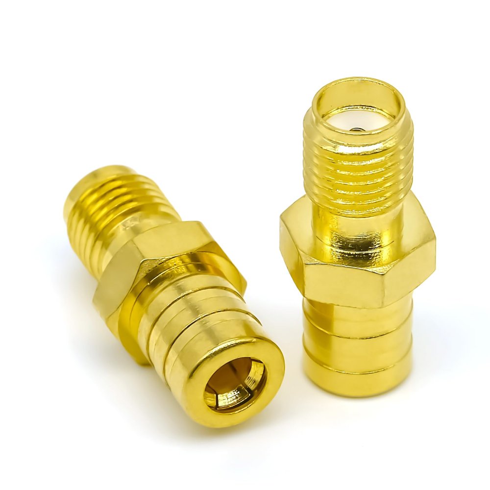 Ahoaepy 2PCS SMA SMB Antenna Connector, Low Loss SMA Female to SMB Female Adapter Coax Cable Radio Connector for DAB Car Aerial Antenna, Audio, Router, Video