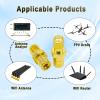 Ahoaepy 2PCS SMA SMB Antenna Connector, Low Loss SMA Female to SMB Female Adapter Coax Cable Radio Connector for DAB Car Aerial Antenna, Audio, Router, Video view 4