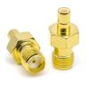 Ahoaepy 2PCS SMA to SMB Antenna Adapter, Low Loss SMA Female to SMB Male Connector Coax Cable Radio Adapter for Car Aerial Antenna, Audio, Router, Video view 1