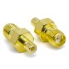 Ahoaepy 2PCS SMA to SMB Antenna Adapter, Low Loss SMA Female to SMB Male Connector Coax Cable Radio Adapter for Car Aerial Antenna, Audio, Router, Video view 2