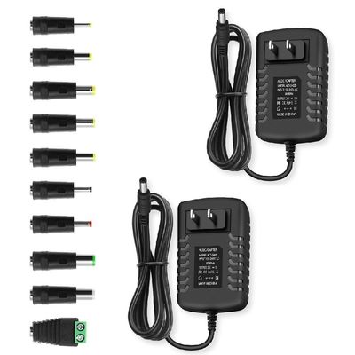 DC 24V 1A 500mA Power Supply Aapter, 24 Volt Power Cord with 5.5mmx2.5mm DC Plug Connectivity and 10 Tips