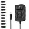 DC 24V 1A 500mA Power Supply Aapter, 24 Volt Power Cord with 5.5mmx2.5mm DC Plug Connectivity and 10 Tips view 2