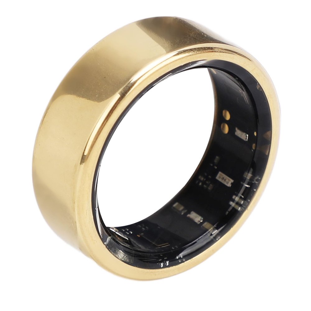 CFTGIW Lightweight Alloy Smart Ring with Exercise Tracking, Sleep Analysis, Phone Application, Minimalistic Design, and Alloy Material (Size 12)