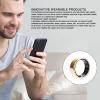 CFTGIW Lightweight Alloy Smart Ring with Exercise Tracking, Sleep Analysis, Phone Application, Minimalistic Design, and Alloy Material (Size 10) view 4