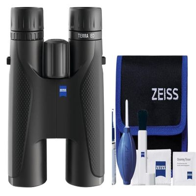 Zeiss 8x42 Terra ED Binoculars & Cleaning Kit Combo (Black)