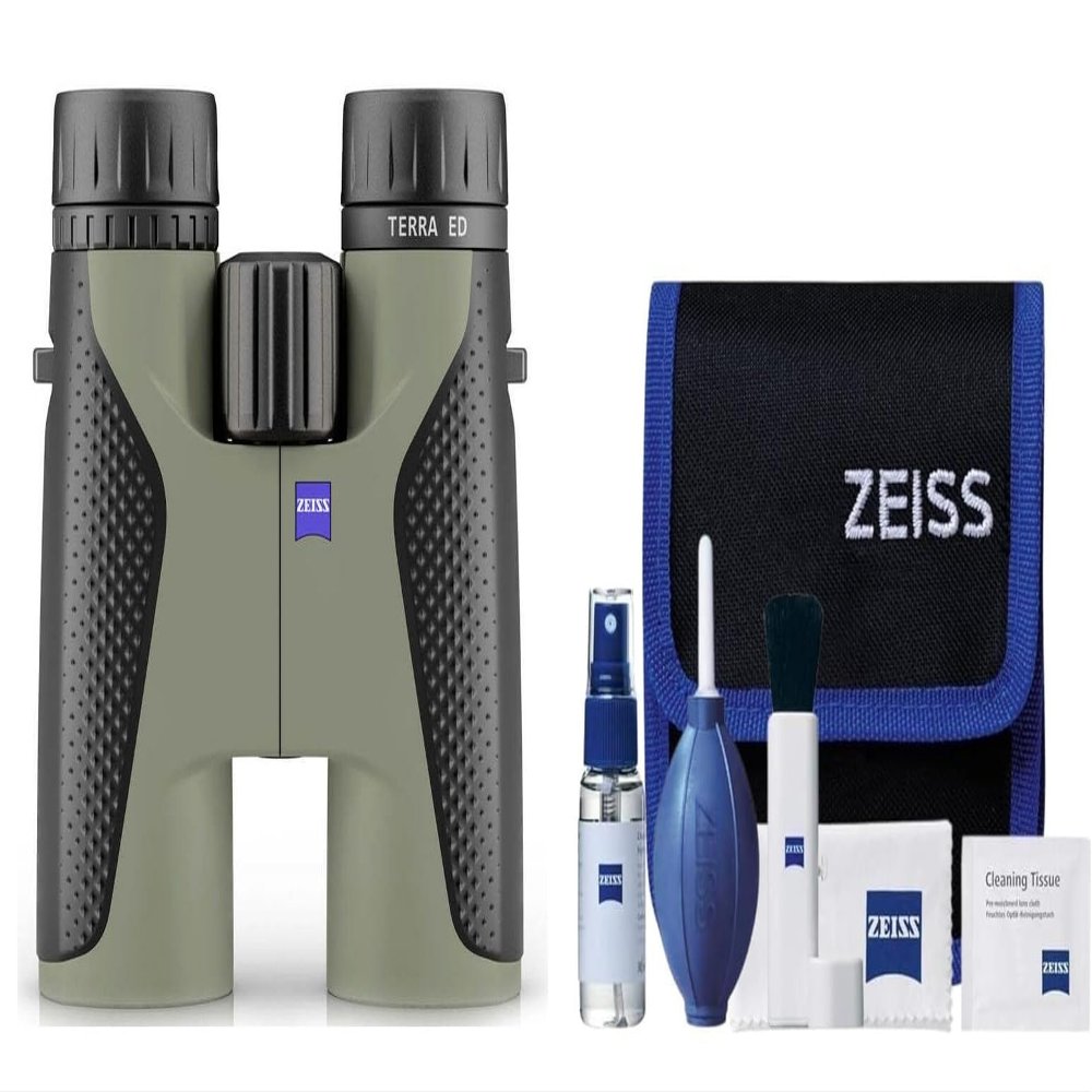 Zeiss 8x42 Terra ED Binoculars & Cleaning Kit Combo (Velvet Green)