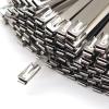 100pcs self-locking heavy duty stainless steel metal cable ties,Widely used in garages, gardens, factories, and outdoors (9.8inches) view 1