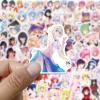 100Pcs Anime Girl Stickers for Water Bottles Cartoon Sexy Lady Stickers Vinyl Kawaii Hot Girl Decals for Laptop Hydroflask Scrapbooking Journaling view 2