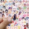 100Pcs Anime Girl Stickers for Water Bottles Cartoon Sexy Lady Stickers Vinyl Kawaii Hot Girl Decals for Laptop Hydroflask Scrapbooking Journaling view 3
