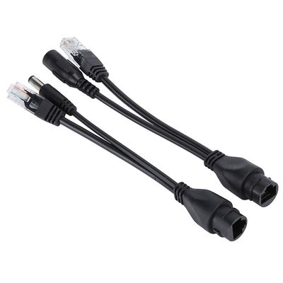gernie Poe Adapter Cable Non Standard Splitter Power Cord Connection Cable Waterproof Water Resistant Separator Wire Poe Splitter Powerline Network Adapters (Black), gerniex8mdnr2o63-12