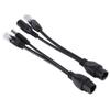 gernie Poe Adapter Cable Non Standard Splitter Power Cord Connection Cable Waterproof Water Resistant Separator Wire Poe Splitter Powerline Network Adapters (Black), gerniex8mdnr2o63-12 view 1
